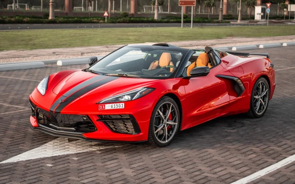 Chevrolet Corvette C8 Spyder for rent in Abu Dhabi