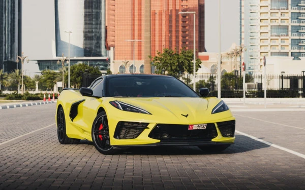 Chevrolet Corvette C8 Spyder for rent in Abu Dhabi