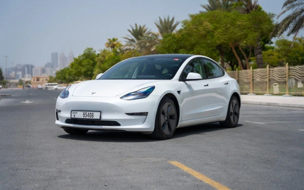 Tesla Model 3 (White), 2023