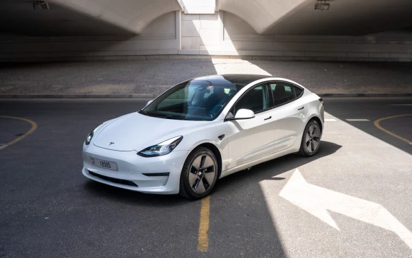 Tesla Model 3 (White), 2023