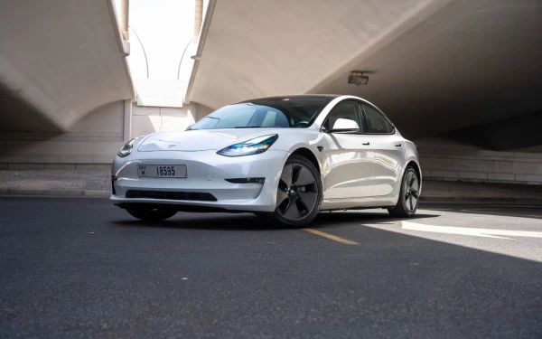 Tesla Model 3 (White), 2023